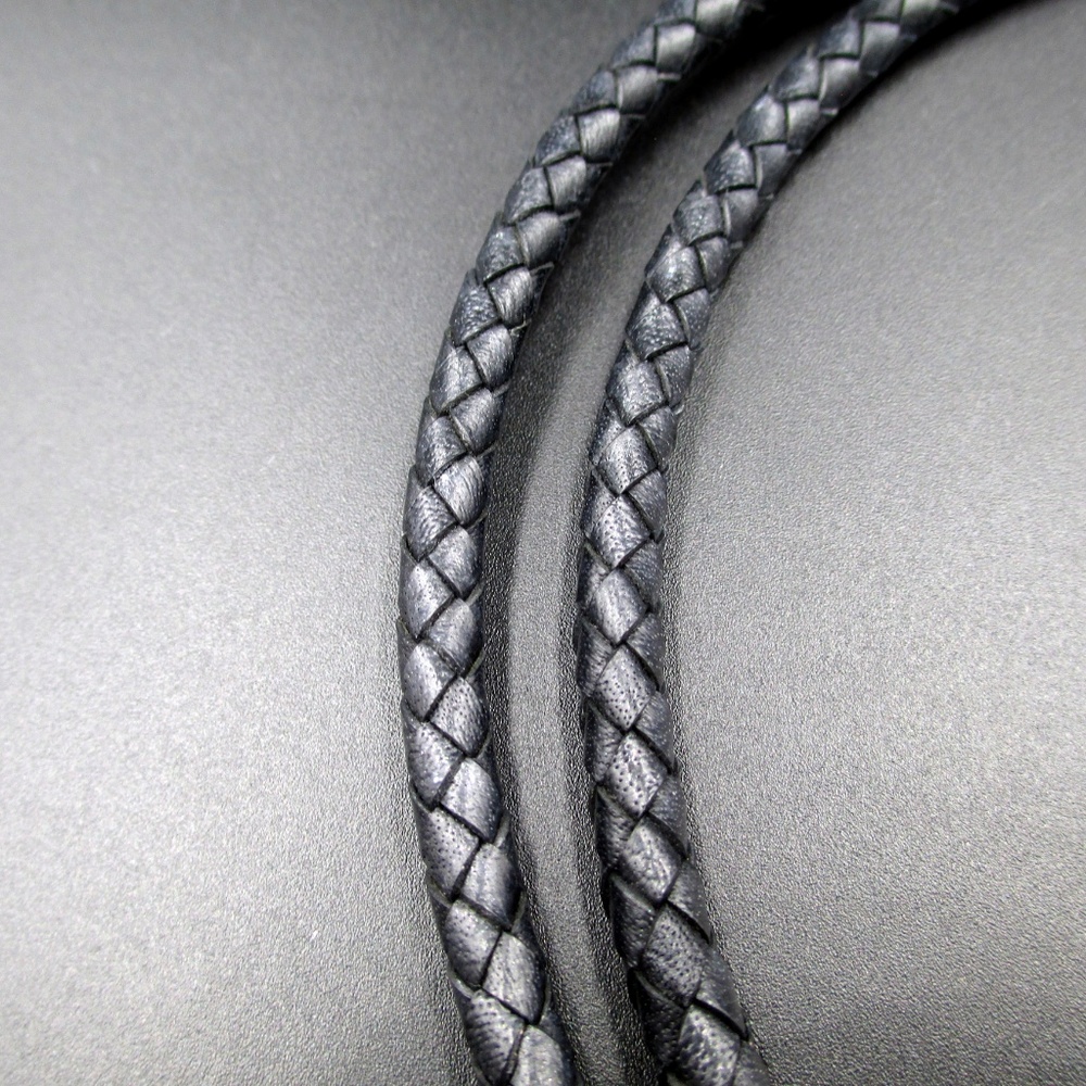 Gothic Pendant Black Leather Cord Necklace - Picture 4 of 6
